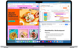 Un MacBook Air con varias apps abiertas
