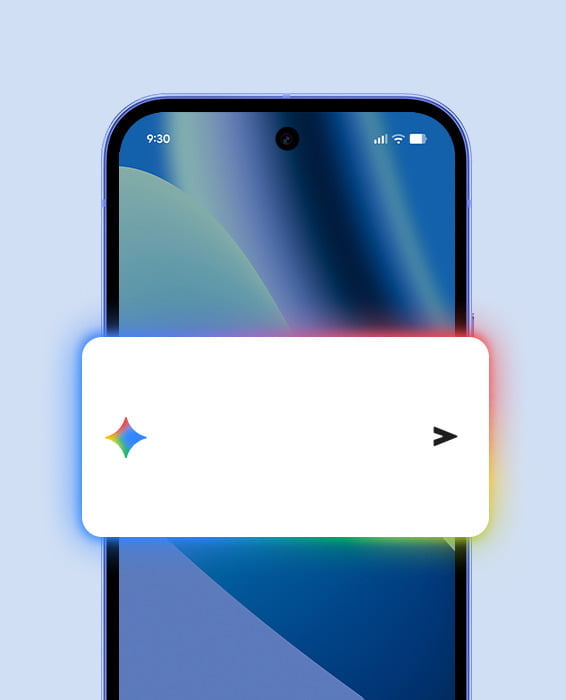 Pantalla del dispositivo Pixel que muestra la función de programación de Gemini.