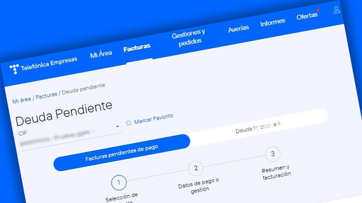 pago de facturas pendientes empresas