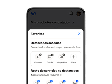 app de movistar favoritos
